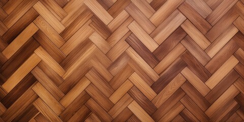 Parquet floor, brown, zigzag pattern, background