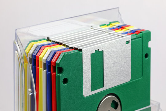 Retail box of ten floppy disks