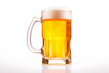 Beer in a mug on a white background. Mugs with drink like Ipa, Pale Ale, Pilsner, Porter or Stout