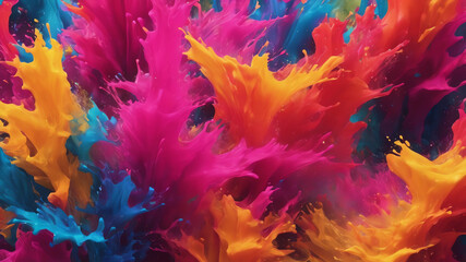 abstract colorful splash 3d background