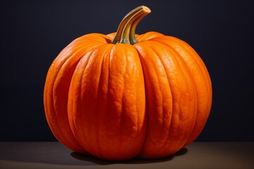 pumpkin on black background