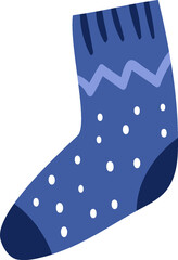 Blue Sock Winter Sock Design Sock Icon 