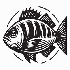 Fototapeta premium illustration of a fish