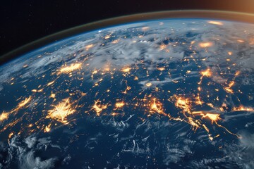 Obraz premium A view of the planet from space