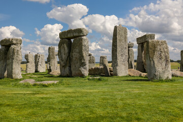 Stonehenge prehistoric monument on Salisbury,  England.
