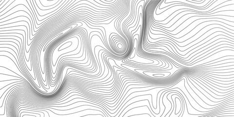 Landscape geodesy topographic map background. Grey topographic lines. Texture of lines. Transparent background - obrazy, fototapety, plakaty