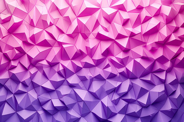 Fototapeta premium Create a pattern of triangles with a gradient of purple and pink colors
