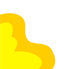 Yellow Corner Border Shape