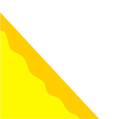 Yellow Corner Border Shape