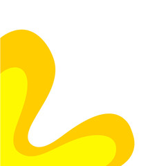 Yellow Corner Border Shape