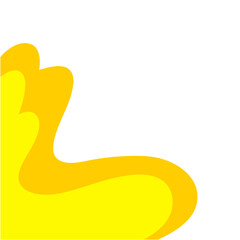 Yellow Corner Border Shape