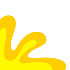 Yellow Corner Border Shape