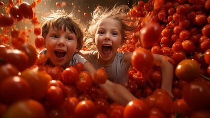 La Tomatina Fun for Kids: A Splash of Color and Excitement