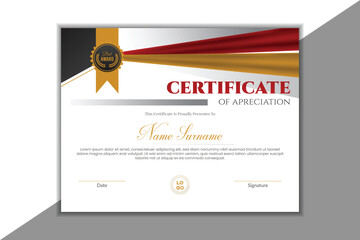 Modern Classy award Certificate