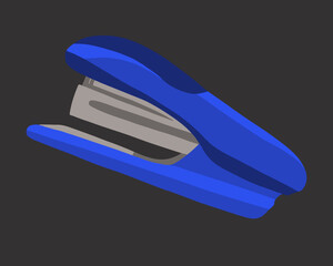 Vector isolated illustration of stapler for binding paper.