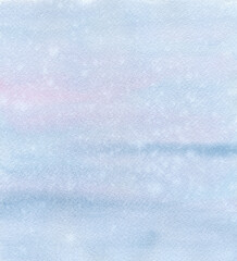 Naklejka premium Pastel Blue and Pink Watercolor Background 