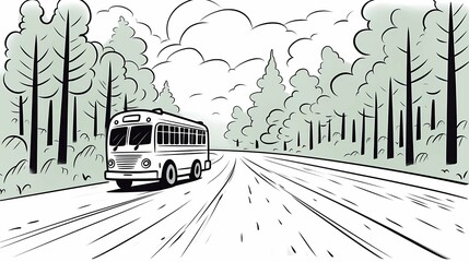 Obraz premium bus, intercity bus, urban transport, public transport, travel