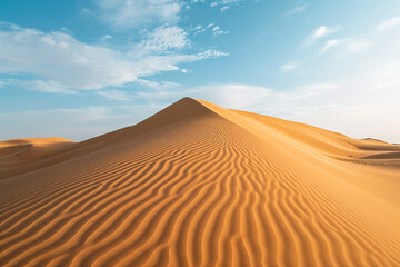 Fototapeta na wymiar sand dune with ripples and shadows