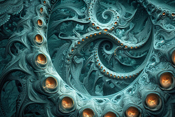 fractal with self-similar shapes and details.