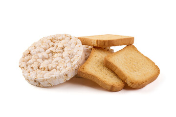 Cereal products, isolated on white background. High resolution image.