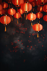 minimalist design Chinese new year traditional lantern