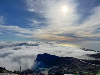 Fototapeta na wymiar View from Pico do Arieiro mountain of the beautiful landscape of Madeira