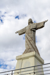 Famous viewpoint at the Christ Statue in Canico, Madeira in Portugal - 712715930