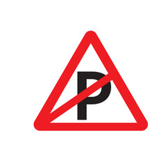 Parking road sign. Parking place for car. Vector illustration. no parking vector icon 