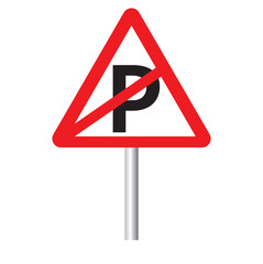 Parking road sign. Parking place for car. Vector illustration. no parking vector icon 