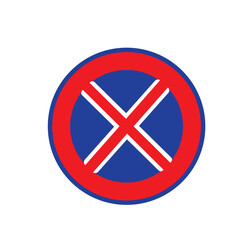 Fototapeta premium Vector sets of parking bays and no parking sign board guidance. Letter P parking symbol sign for car, vehicle, motorbike, bicycle, scooter and truck. No Parking Allowed, Do Not Park Car. Vector.