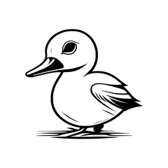 duck on white