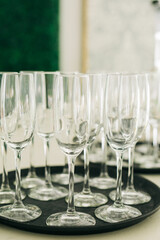 glasses on the table