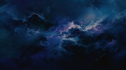 Fototapeta na wymiar Dark Blue and Purple Background With Clouds