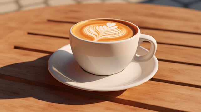 Tasse de café ou cappuccino. Boisson chaude, ambiance chaleureuse et relaxante. Arrière-plan pour conception et création graphique.