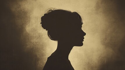 silhouette portrait of a woman