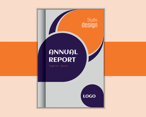Modern commercial annual report template.