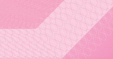 A simple pink guilloche background for a banknote