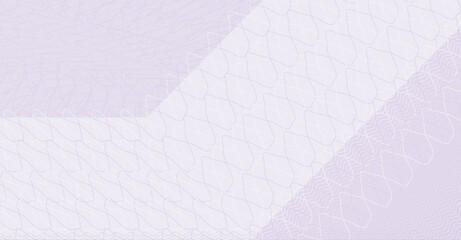 A simple violet light guilloche background for a banknote