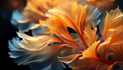 A vibrant flower head symbolizes love in nature elegance generated by AI