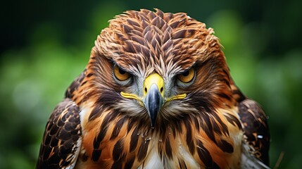 Obraz premium Exquisite close up portrait of a buzzard captured in stunning wildlife photography