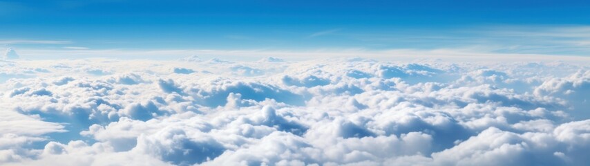Fototapeta premium Beautiful blue sky background with clouds. Heaven