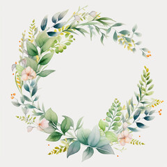 Fototapeta premium Watercolor Eucalyptus Clipart