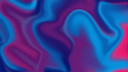Fototapeta premium Abstract blue and purple wavy gradient noise effect background