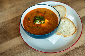 Polish sauerkraut soup