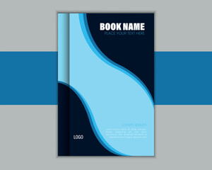 Abstract annual report template design.