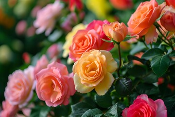 A Product View of Lush Colored Roses: A Photographic Delight