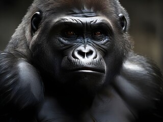 Obraz premium Portrait eines Gorillas
