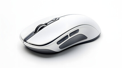 Concept of a gaming computer mouse on a white background