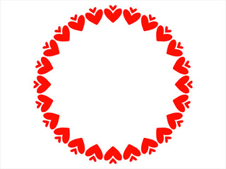 Love frame background for Valentine Day
