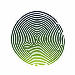 Biometric fingerprint scanner isolated on white background, detailed, png
